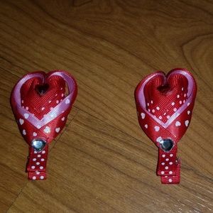 Valentine's day heart clips